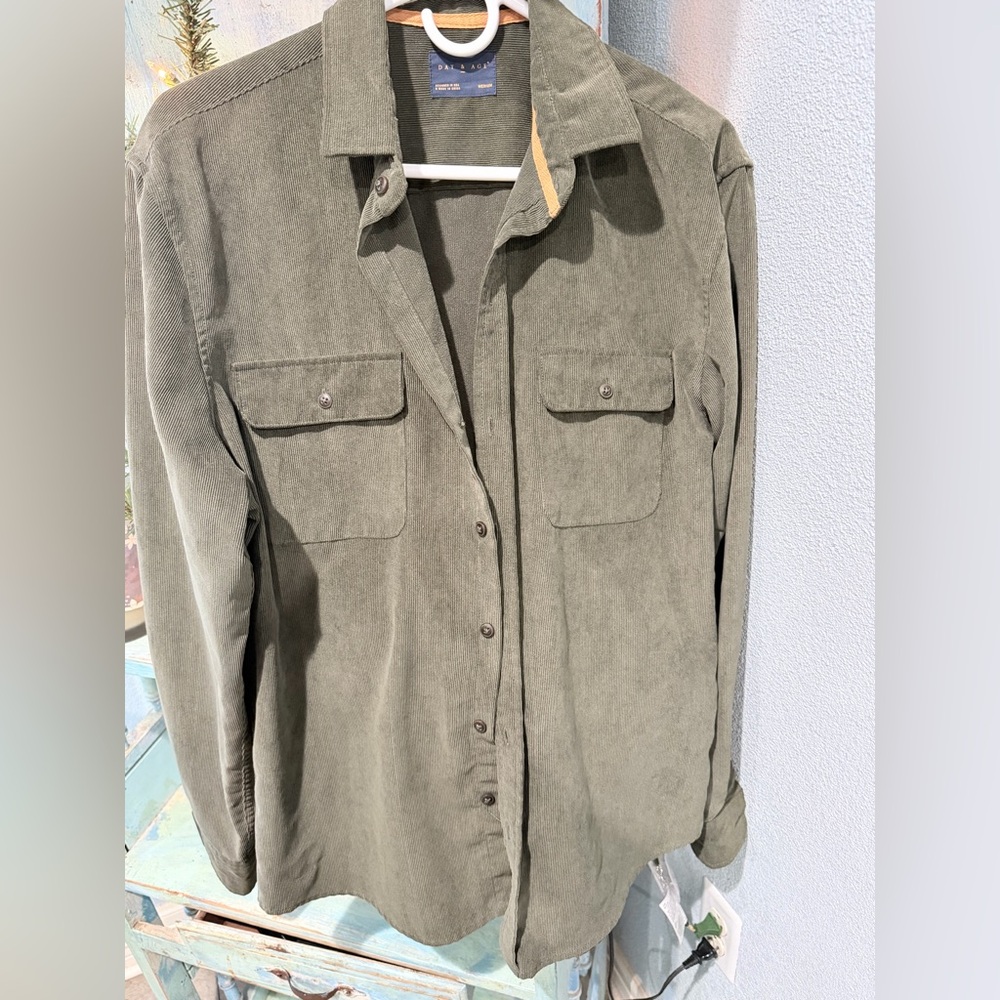Olive Green Men's Shirt